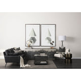Cochrane Black Leather Three Seater Sofa by Mercana at Eve Furniture