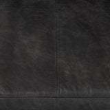 Cochrane Black Leather Three Seater Sofa by Mercana at Eve Furniture