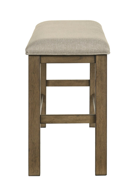 Cockrell Brown and Beige Counter Height Bench by Crown Mark at Eve Furniture