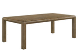 Cockrell Brown and Beige Dining Table with 18"Leaf by Crown Mark at Eve Furniture