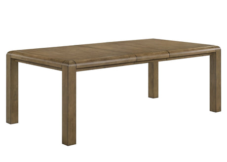 Cockrell Brown and Beige Dining Table with 18"Leaf by Crown Mark at Eve Furniture