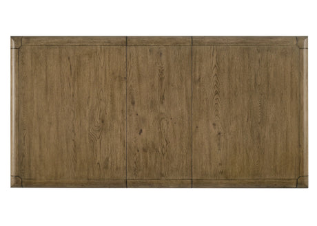 Cockrell Brown and Beige Dining Table with 18"Leaf by Crown Mark at Eve Furniture