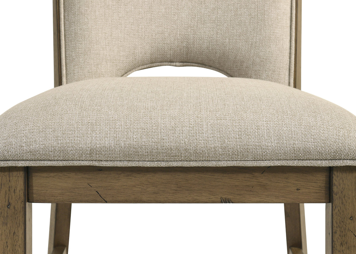 Cockrell Brown and Beige Extandable Dining Set by Crown Mark at Eve Furniture