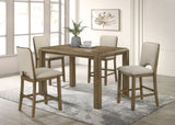 Cockrell Brown and Beige Extendable Counter Height Set by Crown Mark at Eve Furniture
