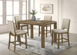 Cockrell Brown and Beige Extendable Counter Height Set by Crown Mark at Eve Furniture