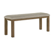 Cockrell Brown and Beige Bench by Crown Mark at Eve Furniture