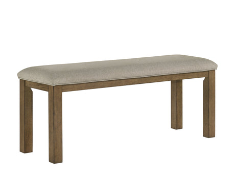 Cockrell Brown and Beige Bench by Crown Mark at Eve Furniture
