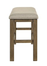 Cockrell Brown and Beige Counter Height Bench by Crown Mark at Eve Furniture