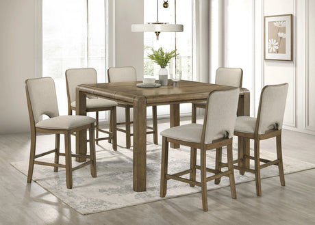 Cockrell Brown/Beige Counter Height Chair (Set of 2) by Crown Mark at Eve Furniture