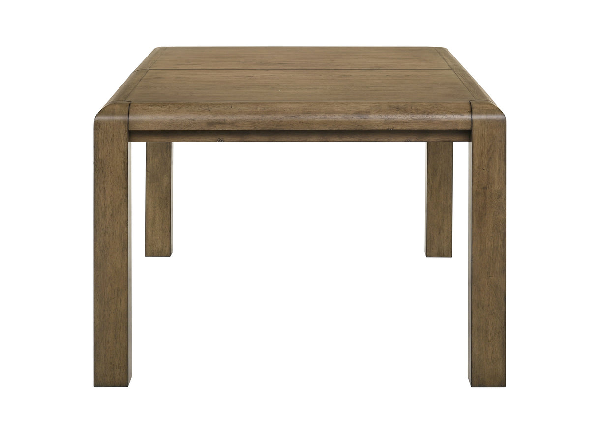 Cockrell Brown and Beige Dining Table with 18"Leaf by Crown Mark at Eve Furniture