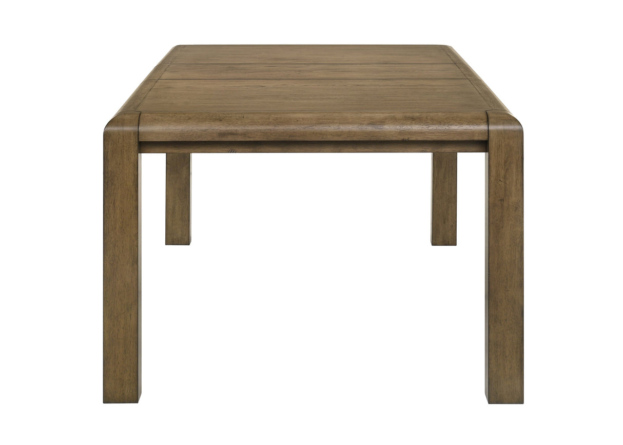 Cockrell Brown and Beige Dining Table with 18"Leaf by Crown Mark at Eve Furniture
