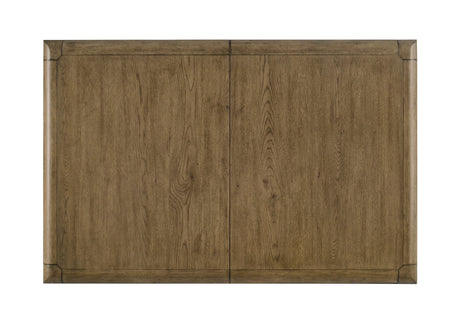 Cockrell Brown and Beige Dining Table with 18"Leaf by Crown Mark at Eve Furniture
