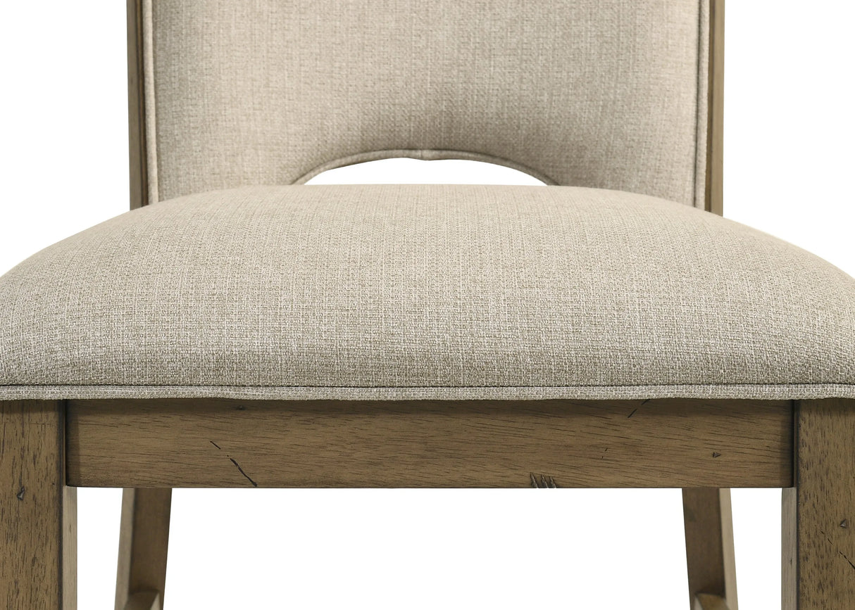 Cockrell Brown/Beige Side Chair (Set of 2) by Crown Mark at Eve Furniture