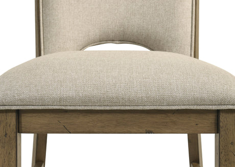 Cockrell Brown/Beige Side Chair (Set of 2) by Crown Mark at Eve Furniture