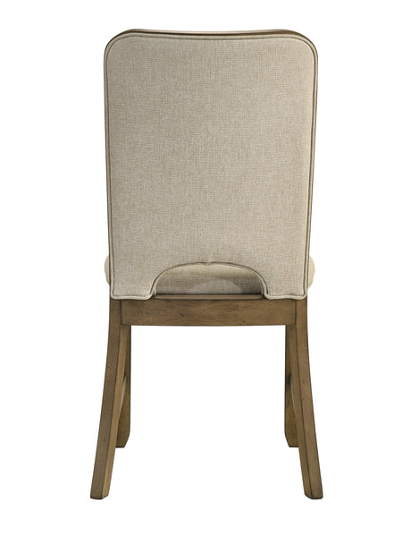 Cockrell Brown/Beige Side Chair (Set of 2) by Crown Mark at Eve Furniture