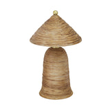 Coco Natural Coconut Fiber Pointed Table Lamp by TOV Furniture at Eve Furniture