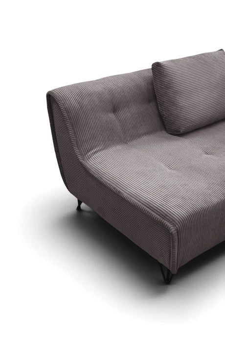 Cocoli Sectional w/ Bed Dark Taupe by ESF Furniture at Eve Furniture