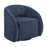 Cocoon Blue Swivel Chair by Homelegance at Eve Furniture