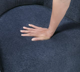 Cocoon Blue Swivel Chair by Homelegance at Eve Furniture