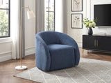 Cocoon Blue Swivel Chair by Homelegance at Eve Furniture