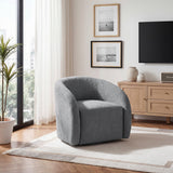 Cocoon Dark Gray Swivel Chair by Homelegance at Eve Furniture