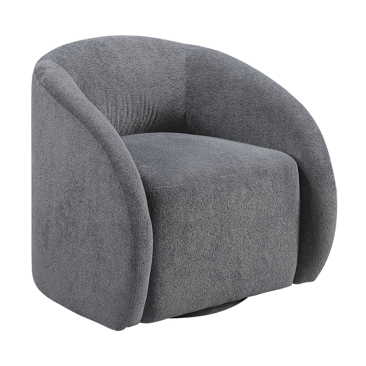 Cocoon Dark Gray Swivel Chair by Homelegance at Eve Furniture
