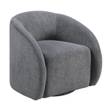 Cocoon Dark Gray Swivel Chair by Homelegance at Eve Furniture