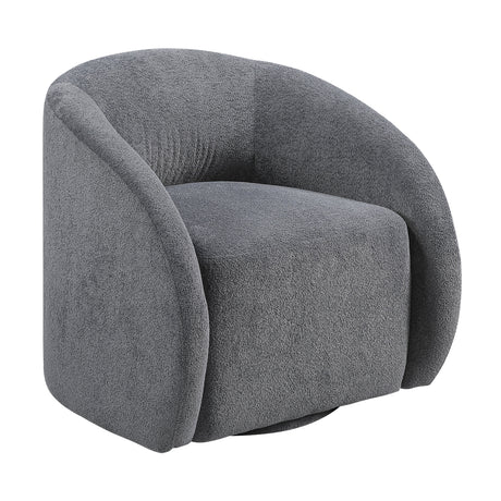 Cocoon Dark Gray Swivel Chair by Homelegance at Eve Furniture