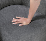 Cocoon Dark Gray Swivel Chair by Homelegance at Eve Furniture