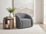 Cocoon Dark Gray Swivel Chair by Homelegance at Eve Furniture