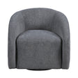Cocoon Dark Gray Swivel Chair by Homelegance at Eve Furniture