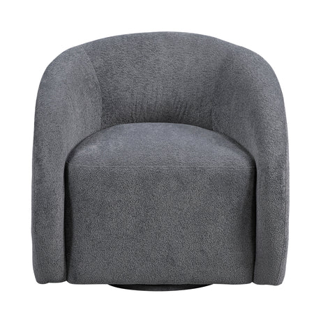 Cocoon Dark Gray Swivel Chair by Homelegance at Eve Furniture
