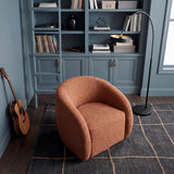 Cocoon Rust Swivel Chair by Homelegance at Eve Furniture