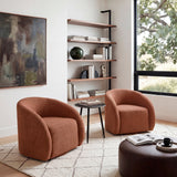 Cocoon Rust Swivel Chair by Homelegance at Eve Furniture