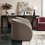 Cocoon Taupe Swivel Chair by Homelegance at Eve Furniture