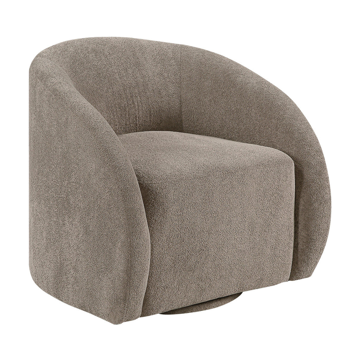 Cocoon Taupe Swivel Chair by Homelegance at Eve Furniture