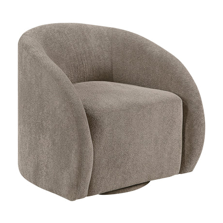 Cocoon Taupe Swivel Chair by Homelegance at Eve Furniture