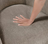 Cocoon Taupe Swivel Chair by Homelegance at Eve Furniture