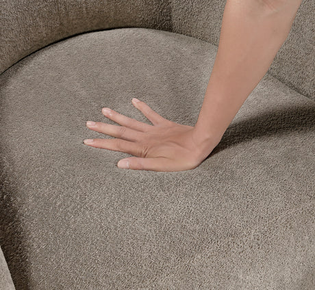 Cocoon Taupe Swivel Chair by Homelegance at Eve Furniture