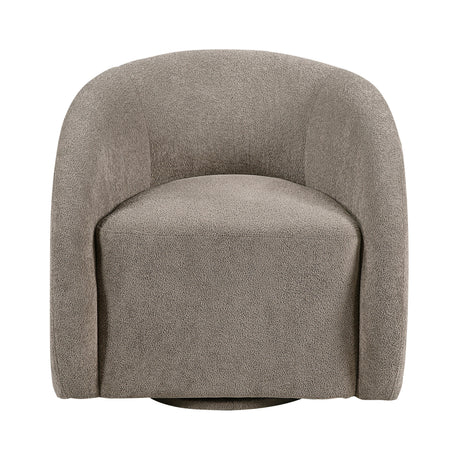Cocoon Taupe Swivel Chair by Homelegance at Eve Furniture