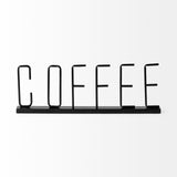 Coffee Black Metal Sign by Mercana at Eve Furniture