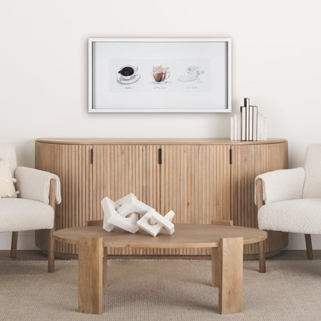 Coffee Cat by Mercana Studio a Framed Art Print Matted under Glass by Mercana at Eve Furniture
