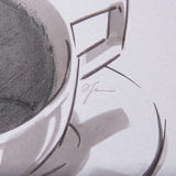 Coffee Cat I by Mercana Studio a Hand Embellished Textured Canvas by Mercana at Eve Furniture