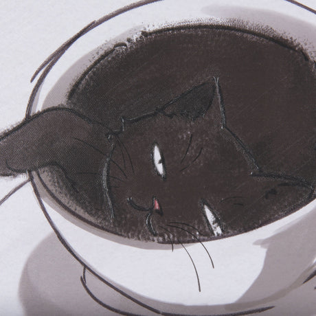 Coffee Cat I by Mercana Studio a Hand Embellished Textured Canvas by Mercana at Eve Furniture