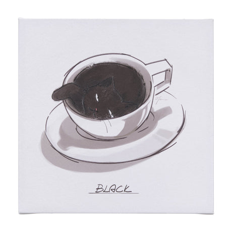 Coffee Cat I by Mercana Studio a Hand Embellished Textured Canvas by Mercana at Eve Furniture