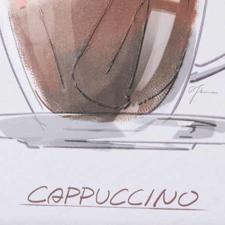 Coffee Cat II by Mercana Studio a Hand Embellished Textured Canvas by Mercana at Eve Furniture