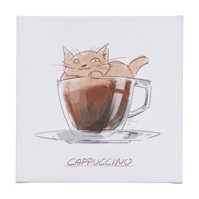 Coffee Cat II by Mercana Studio a Hand Embellished Textured Canvas by Mercana at Eve Furniture