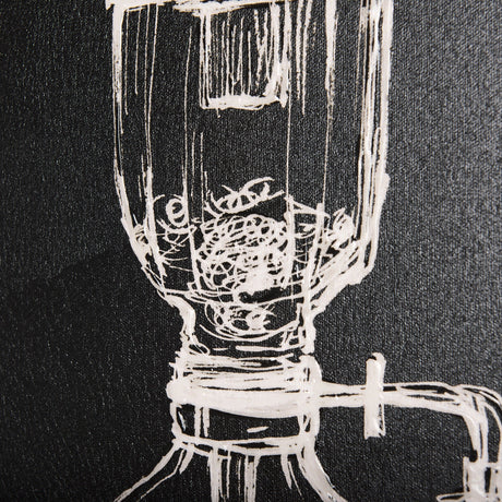 Coffee Maker Study by Mercana Studio a Hand Embellished Textured Canvas by Mercana at Eve Furniture