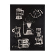 Coffee Maker Study by Mercana Studio a Hand Embellished Textured Canvas by Mercana at Eve Furniture