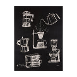Coffee Maker Study by Mercana Studio a Hand Embellished Textured Canvas by Mercana at Eve Furniture